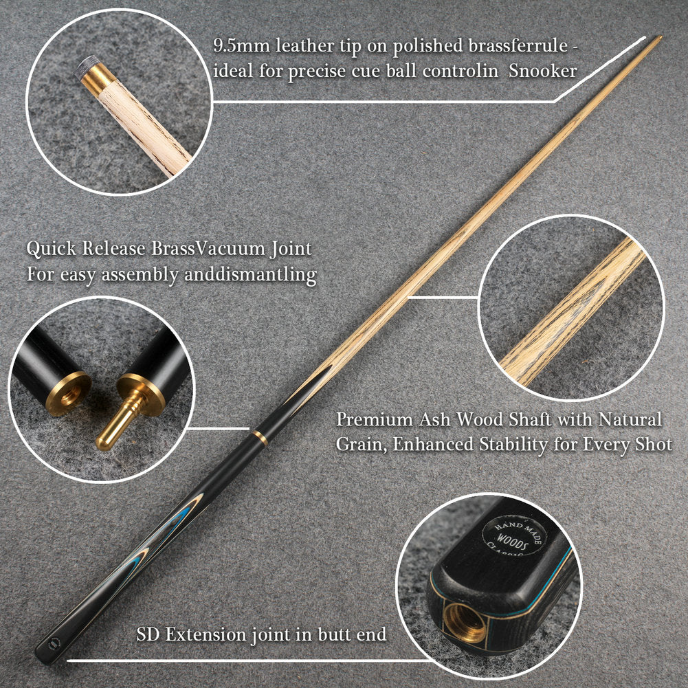 Woods Cues Classic Series — Handcrafted 3/4 Snooker Cue WOODS CUES