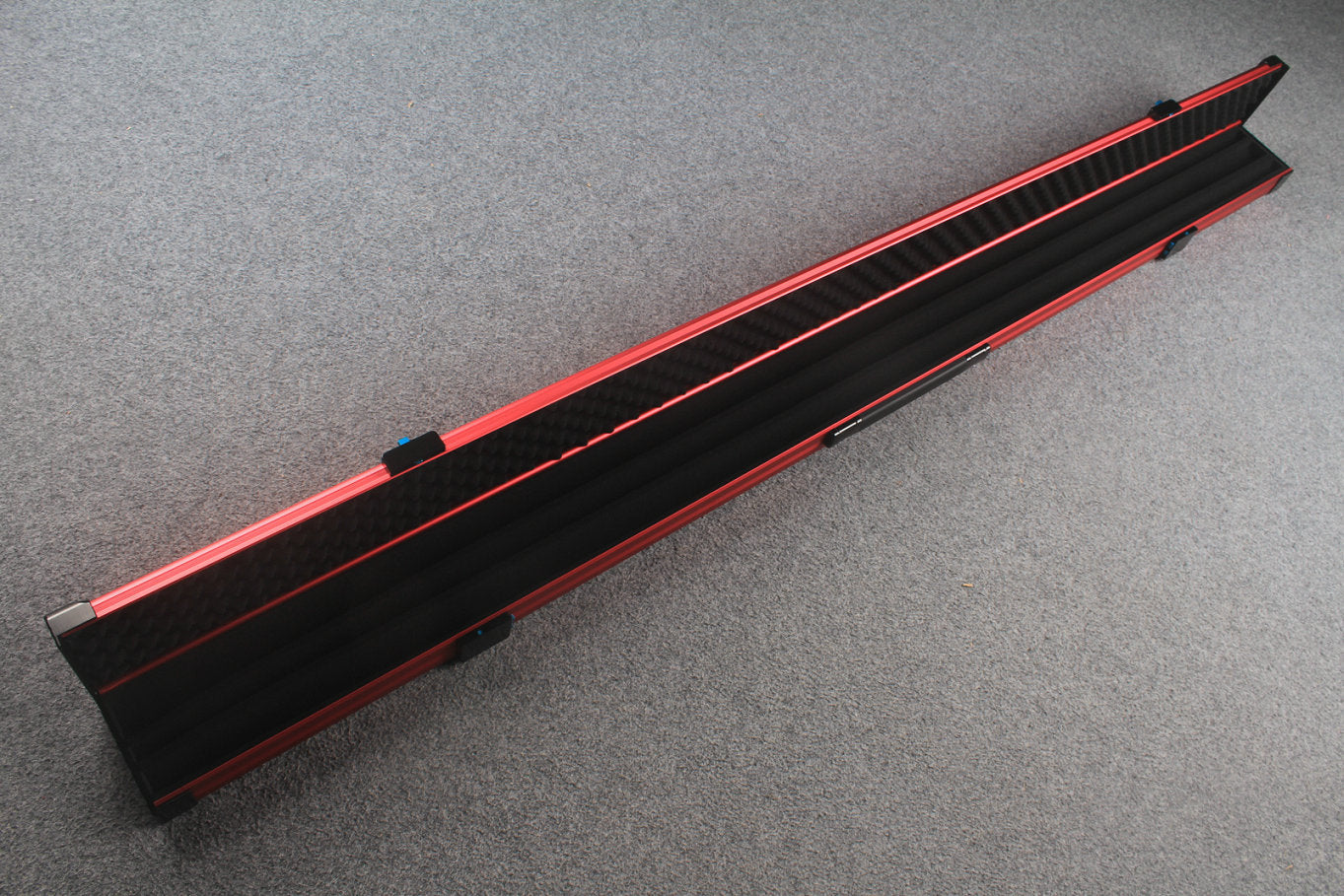 Premium Aluminium one piece Snooker Cue Case – 3 Slots WOODS CUES