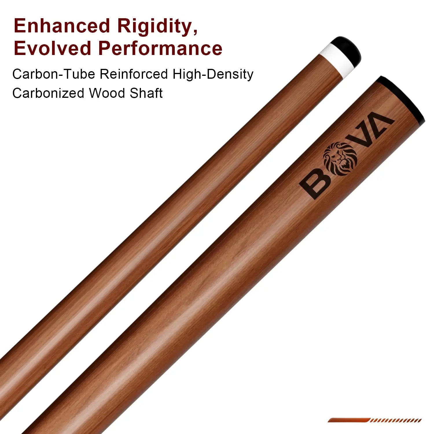 Carbonized maple wood shaft, large head, high-hardness forelimbs, 11.8mm/12.5mm slow eight-tooth billiards cue pool cue stick WOODS CUES