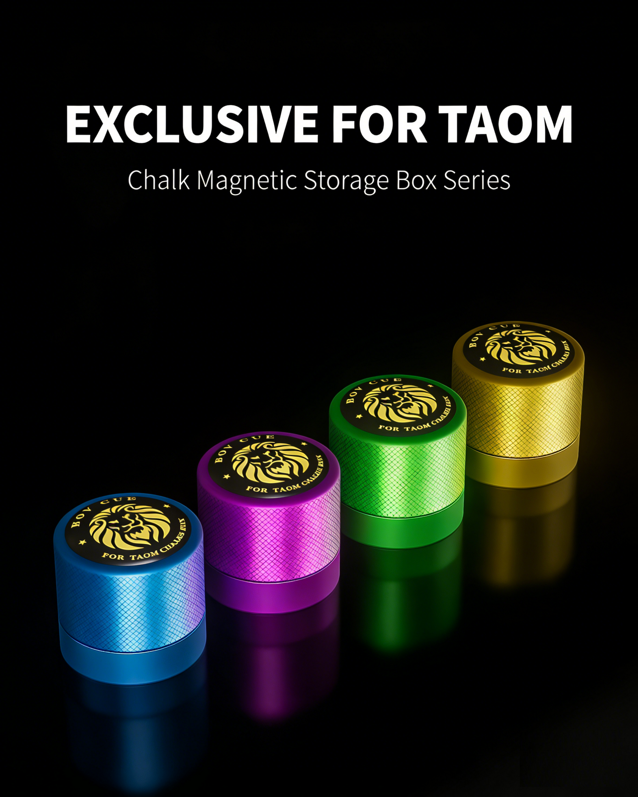 Magnetic Chalk Holder for TAOM – Metal Chalk Box WOODS CUES