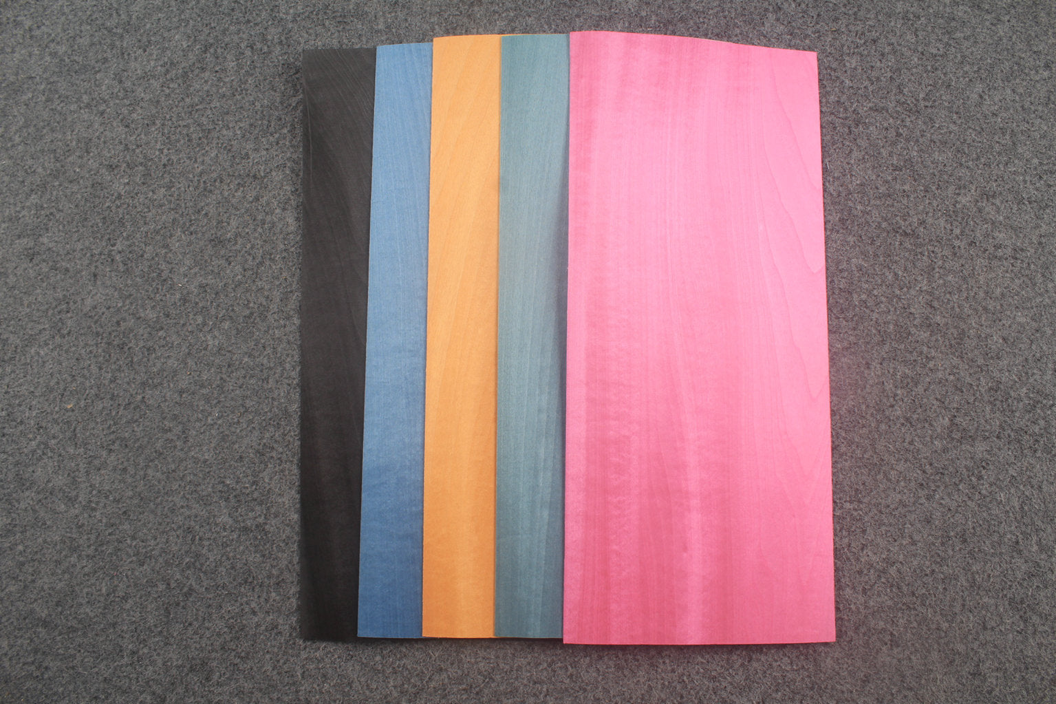 Coloured Maple Veneer Sheets for Billiard Cue Making — 17×40 cm, 1mm WOODS CUES