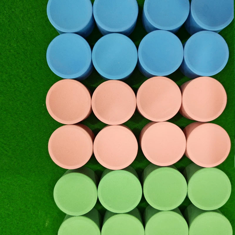 Billiard Chalk OEM Custom Pool Cue Chalk with Premium Individual Packaging, Round Square Hexagonal Snooker Chalk WOODS CUES