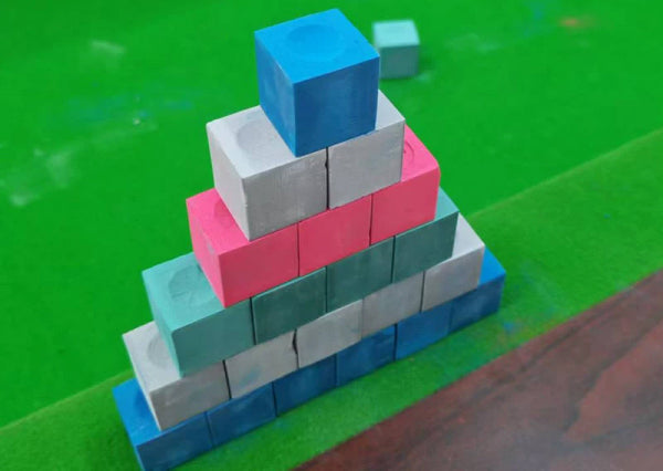 Billiard Chalk OEM Custom Pool Cue Chalk with Premium Individual Packaging, Round Square Hexagonal Snooker Chalk WOODS CUES
