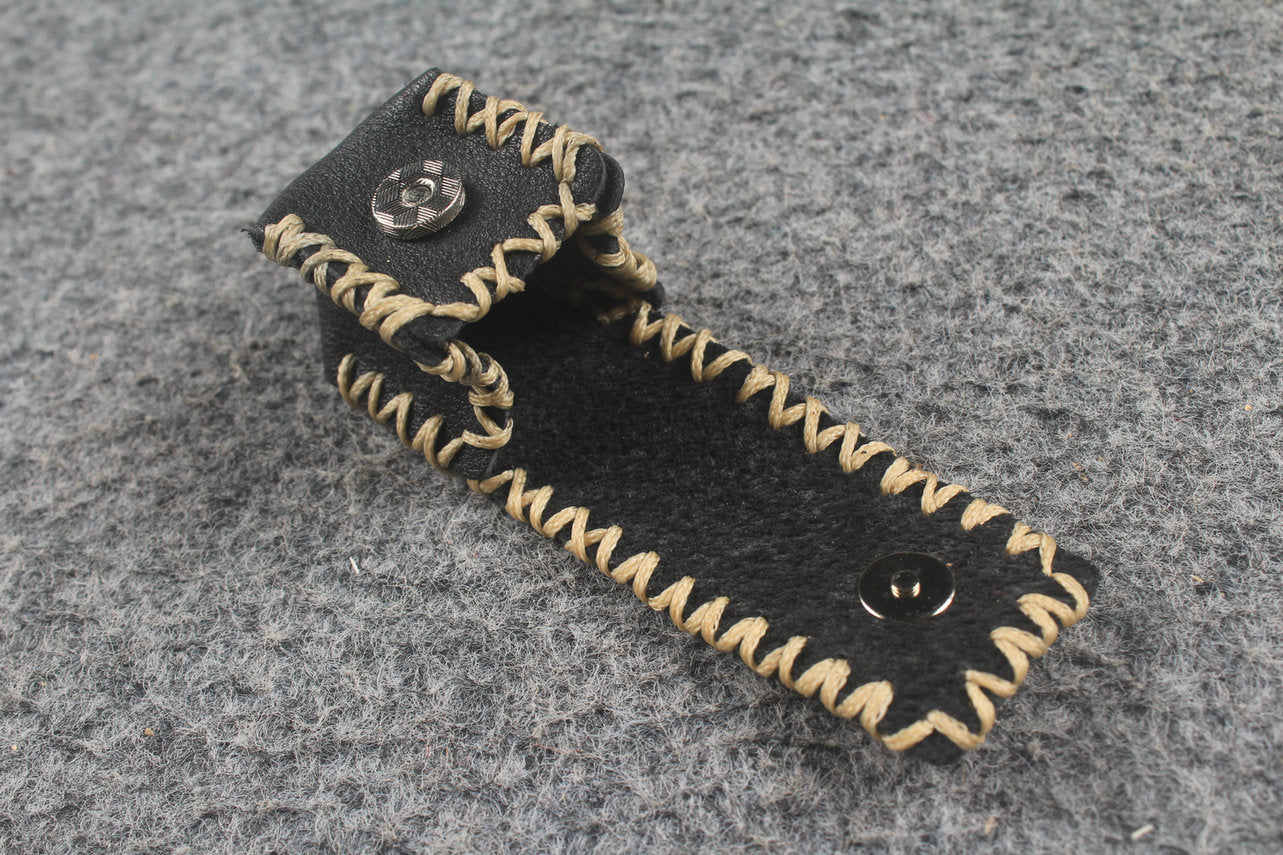 Genuine Leather Universal Chalk Pouch – Black WOODS CUES