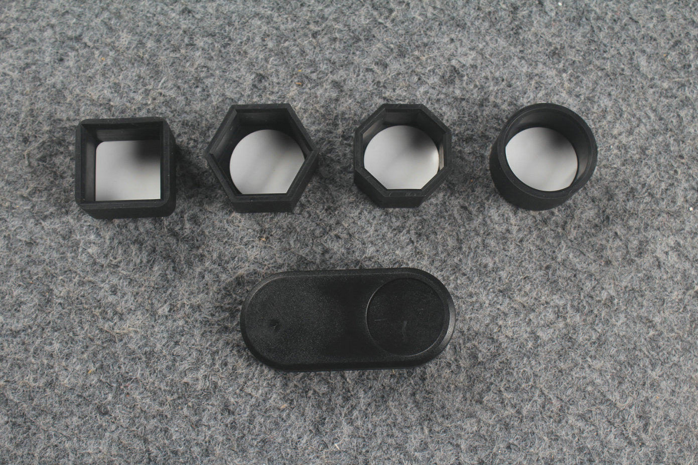 H18 Chalk Sleeve 4-Piece Set & Silent Elastic Chalk Clip – Black WOODS CUES
