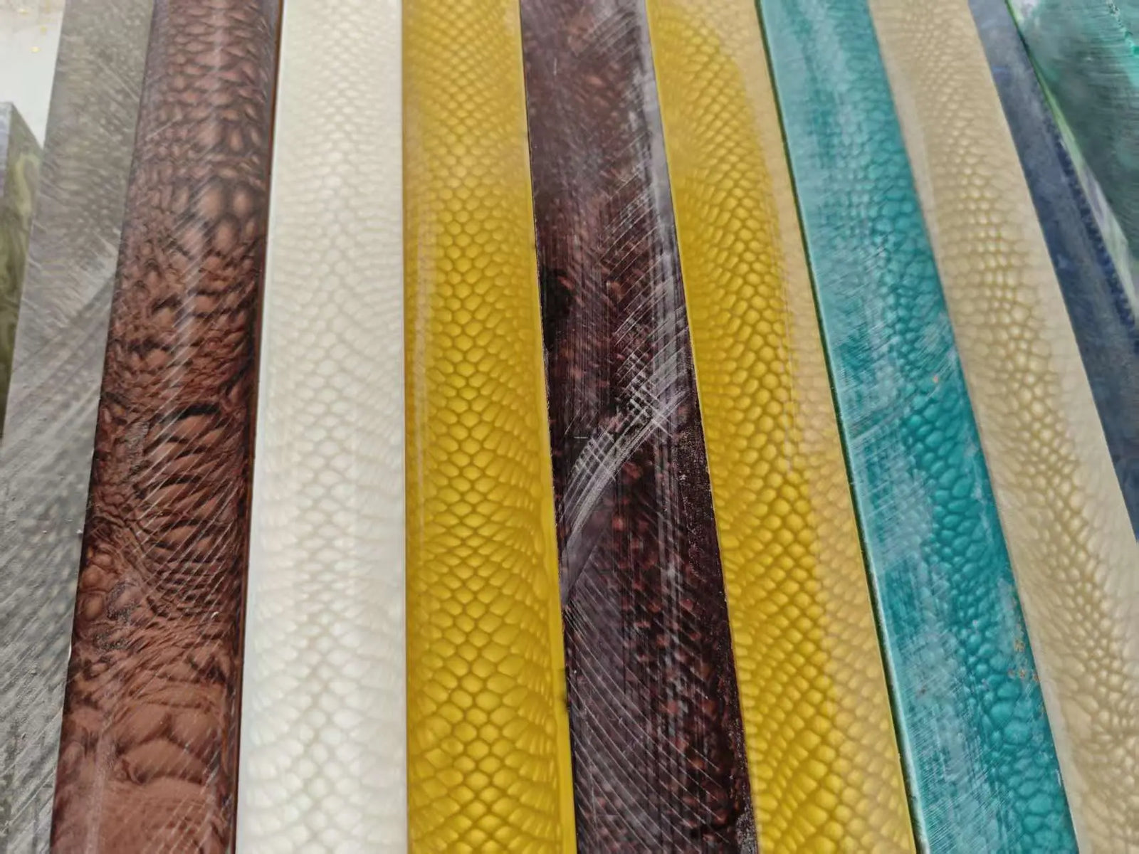 Resin square pool cues butt turning blanks snooker cue splices WOODS CUES