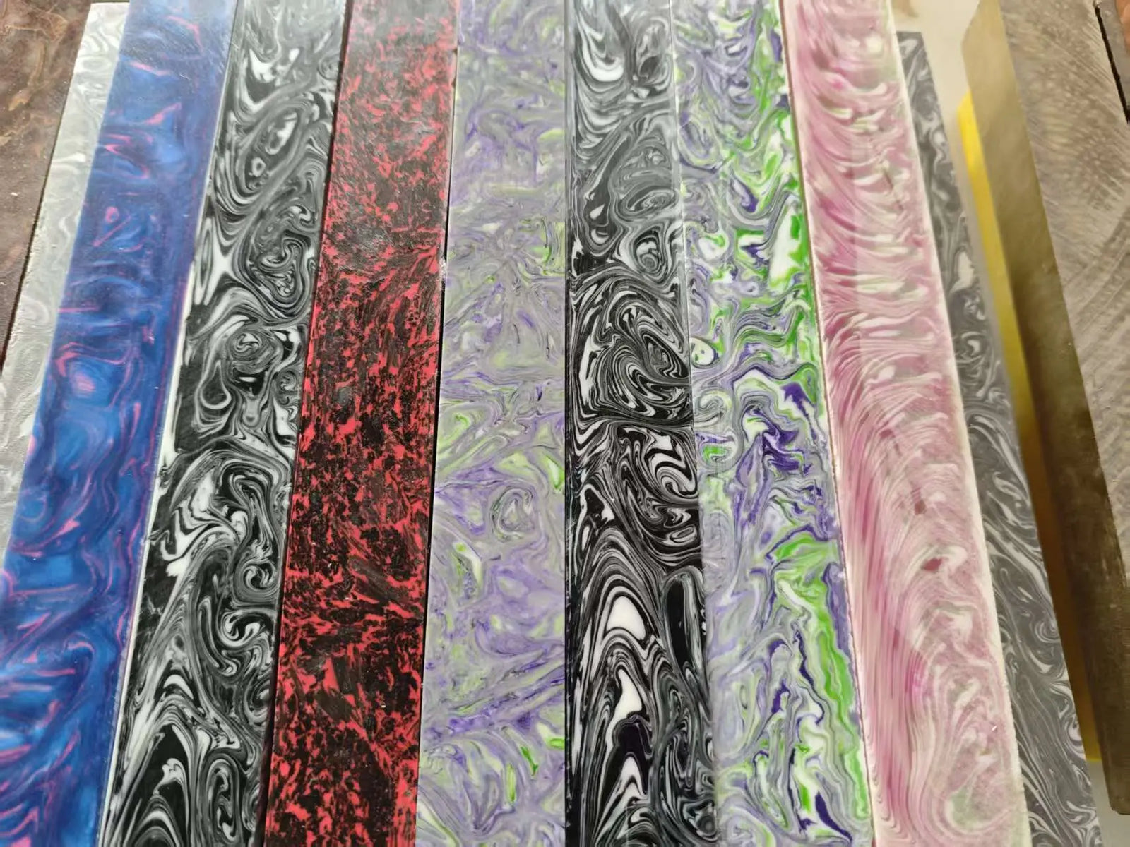 Resin square pool cues butt turning blanks snooker cue splices WOODS CUES
