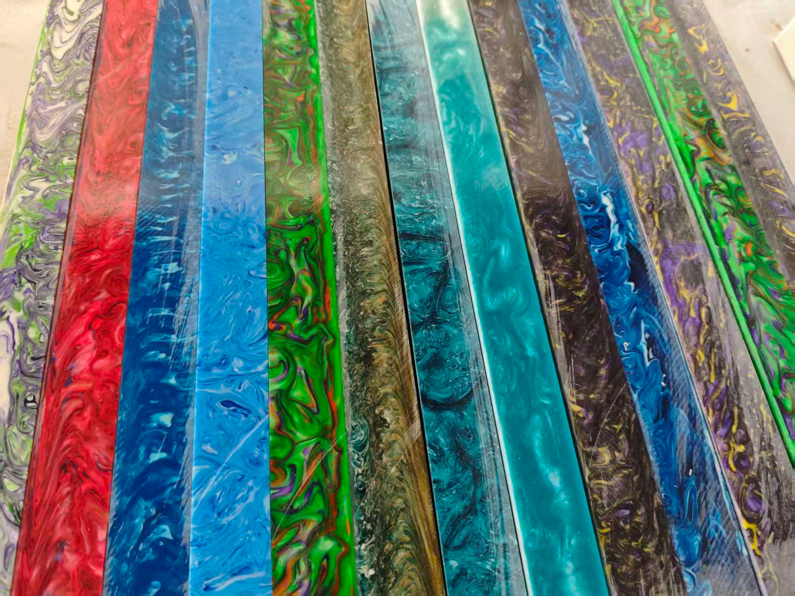 Resin square pool cues butt turning blanks snooker cue splices WOODS CUES