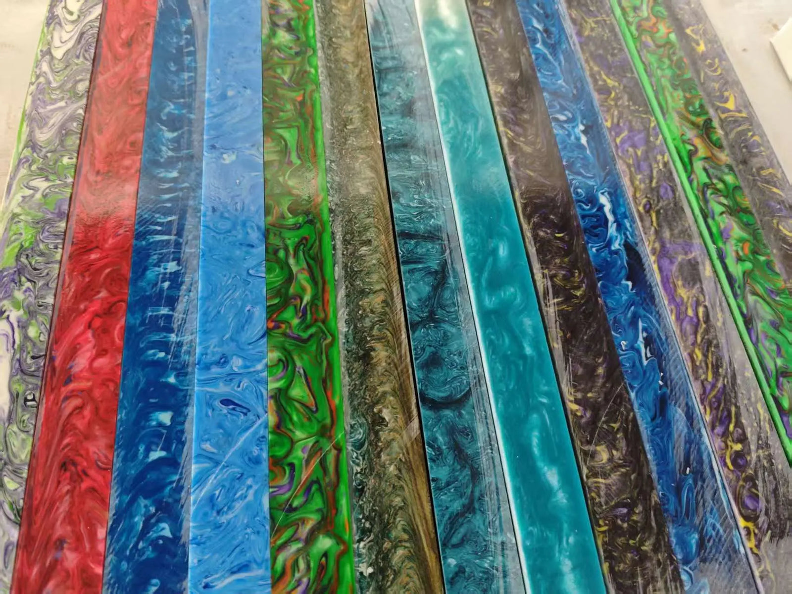 Resin square pool cues butt turning blanks snooker cue splices WOODS CUES