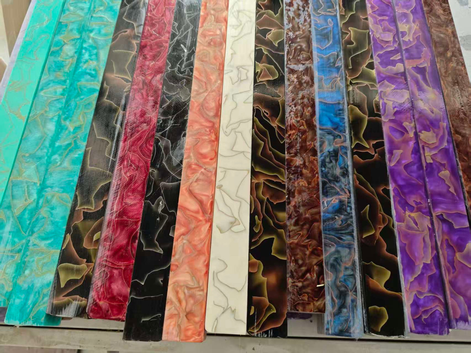 Resin square pool cues butt turning blanks snooker cue splices WOODS CUES