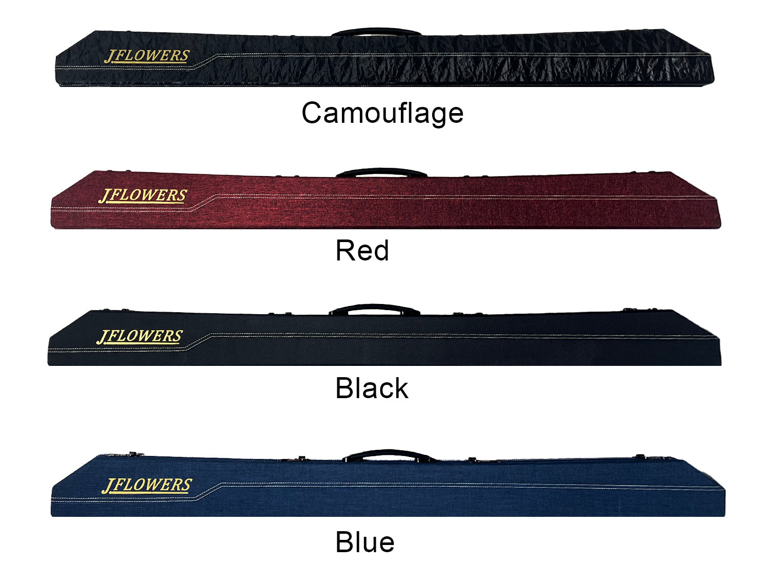 JF Premium Hard Cue Case - High-Capacity Billiard Pool Cue Carrying Case with Combination Lock & Luxury Storage for Cue Accessories J.FLOWERS
