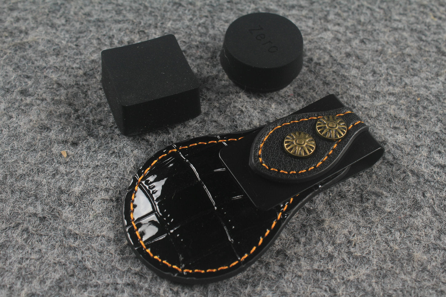 Magnetic Chalk Holder with Belt Clip Chalk Holder WOODS CUES