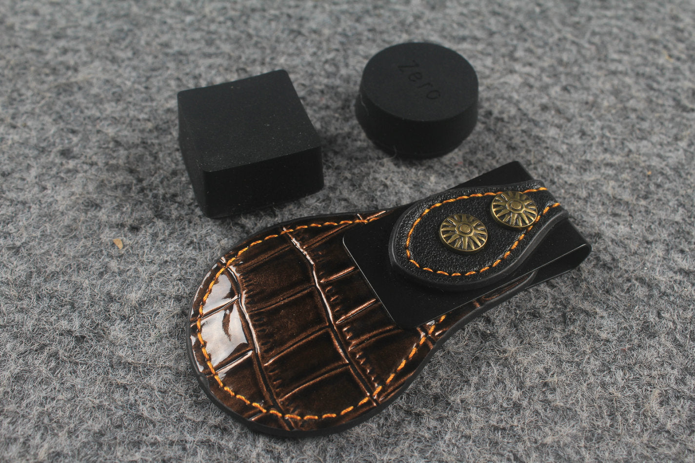 Magnetic Chalk Holder with Belt Clip Chalk Holder WOODS CUES