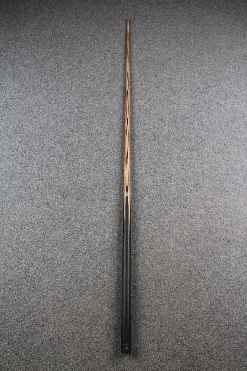 1-Piece black wood butt English Pool cue -8.5mm Tip WOODS CUES