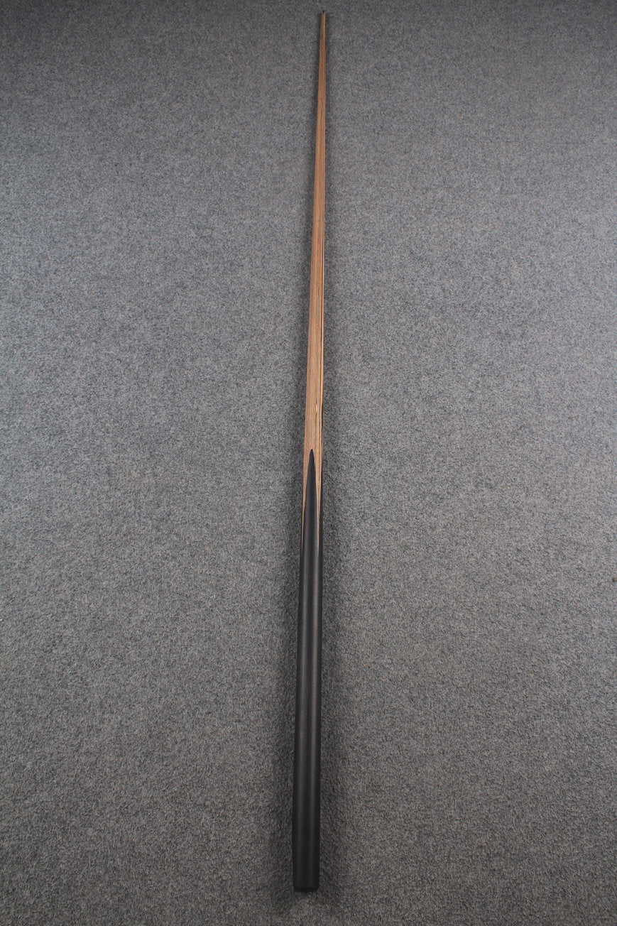 1-Piece black wood butt English Pool cue -8.5mm Tip WOODS CUES
