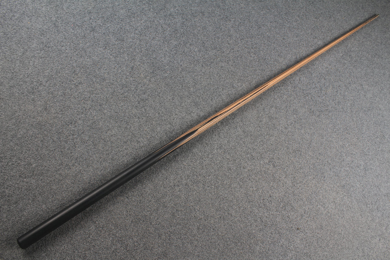 1-Piece black wood butt English Pool cue -8.5mm Tip WOODS CUES