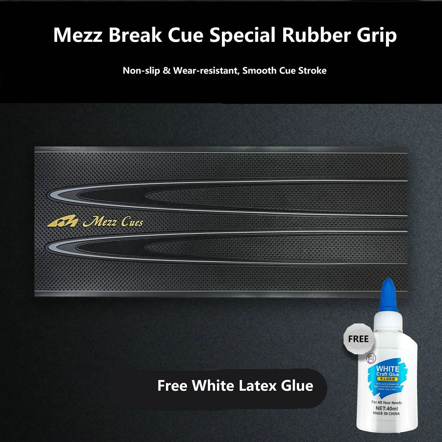 Mezz Billiard Cue Grip Leather for Break Cue Replacement WOODS CUES