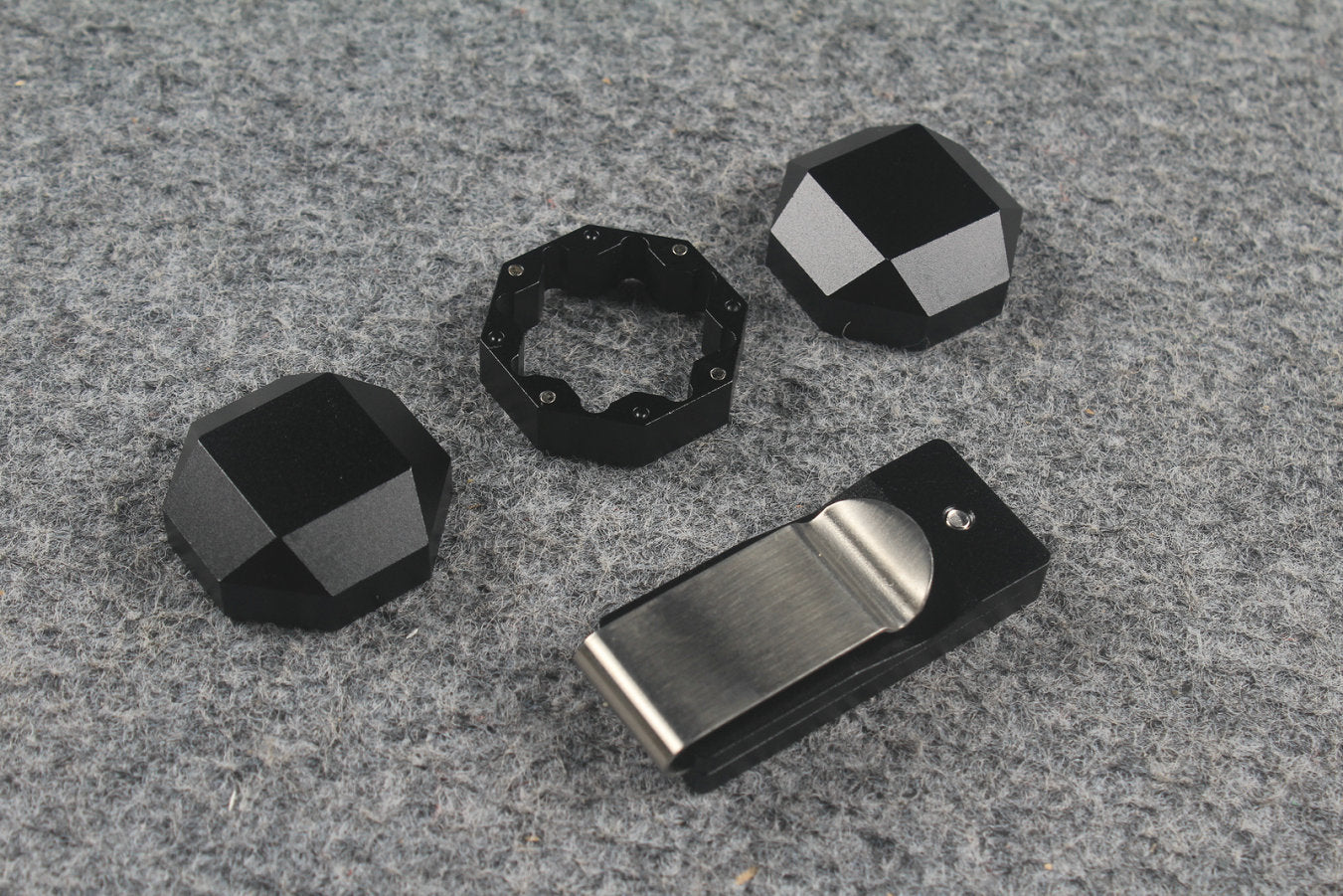 Aluminum Alloy Magnetic Chalk Holder - Round & Square Octagonal Chalk Compatible, Adjustable Multi-Layer Octagonal WOODS CUES
