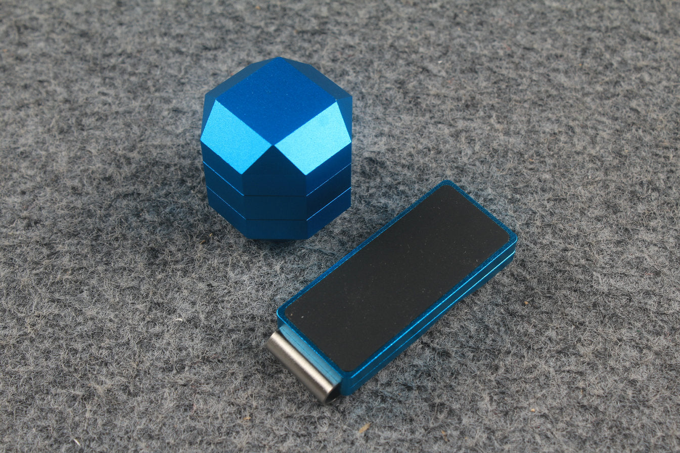 Aluminum Alloy Magnetic Chalk Holder - Round & Square Octagonal Chalk Compatible, Adjustable Multi-Layer Octagonal WOODS CUES