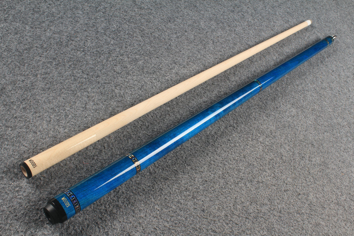 two piece maple shaft billiards cue pool cue stick WOODS CUES