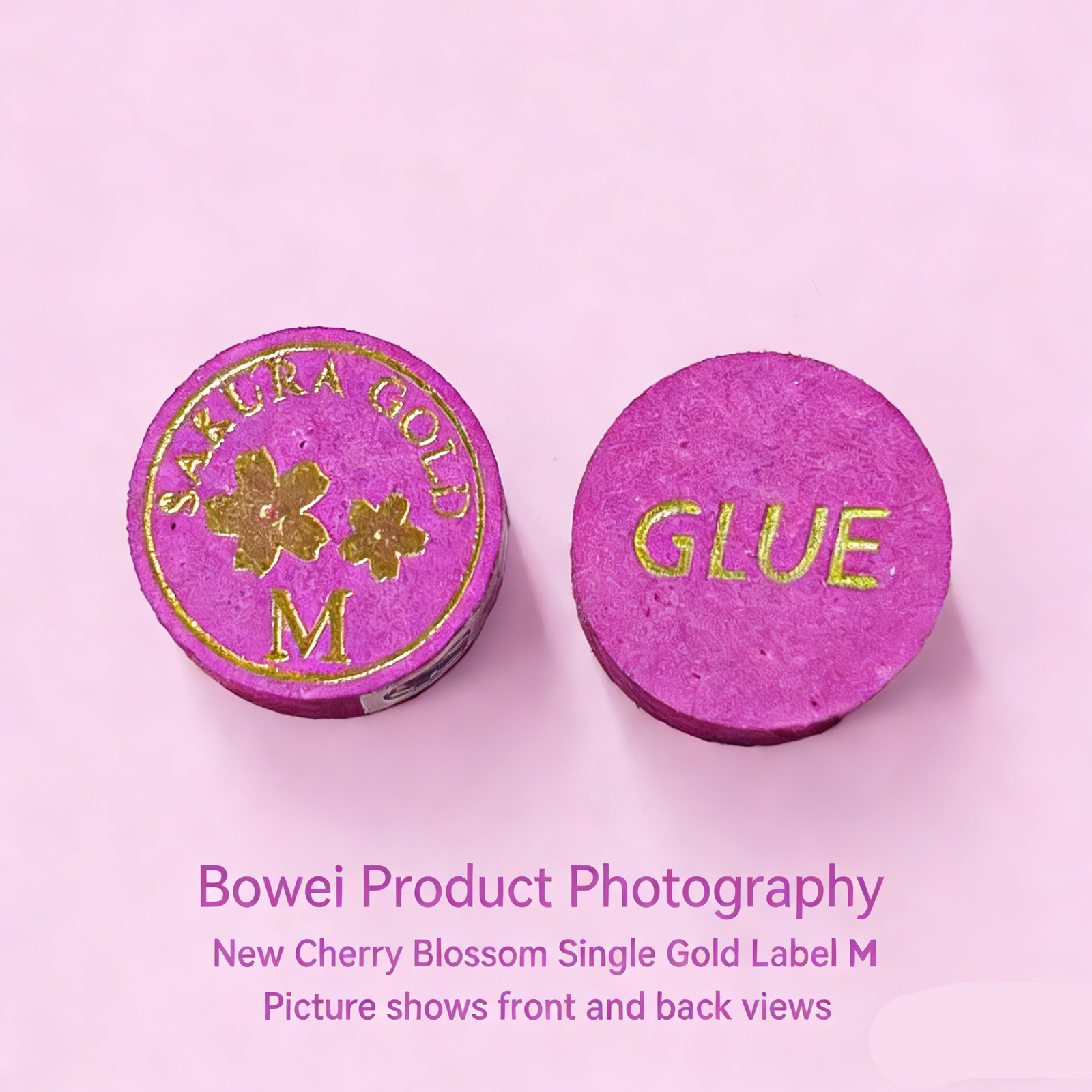 14mm Sakura Classic Gold Label Cue Tip - Premium Pigskin Leather for Billiard Cues