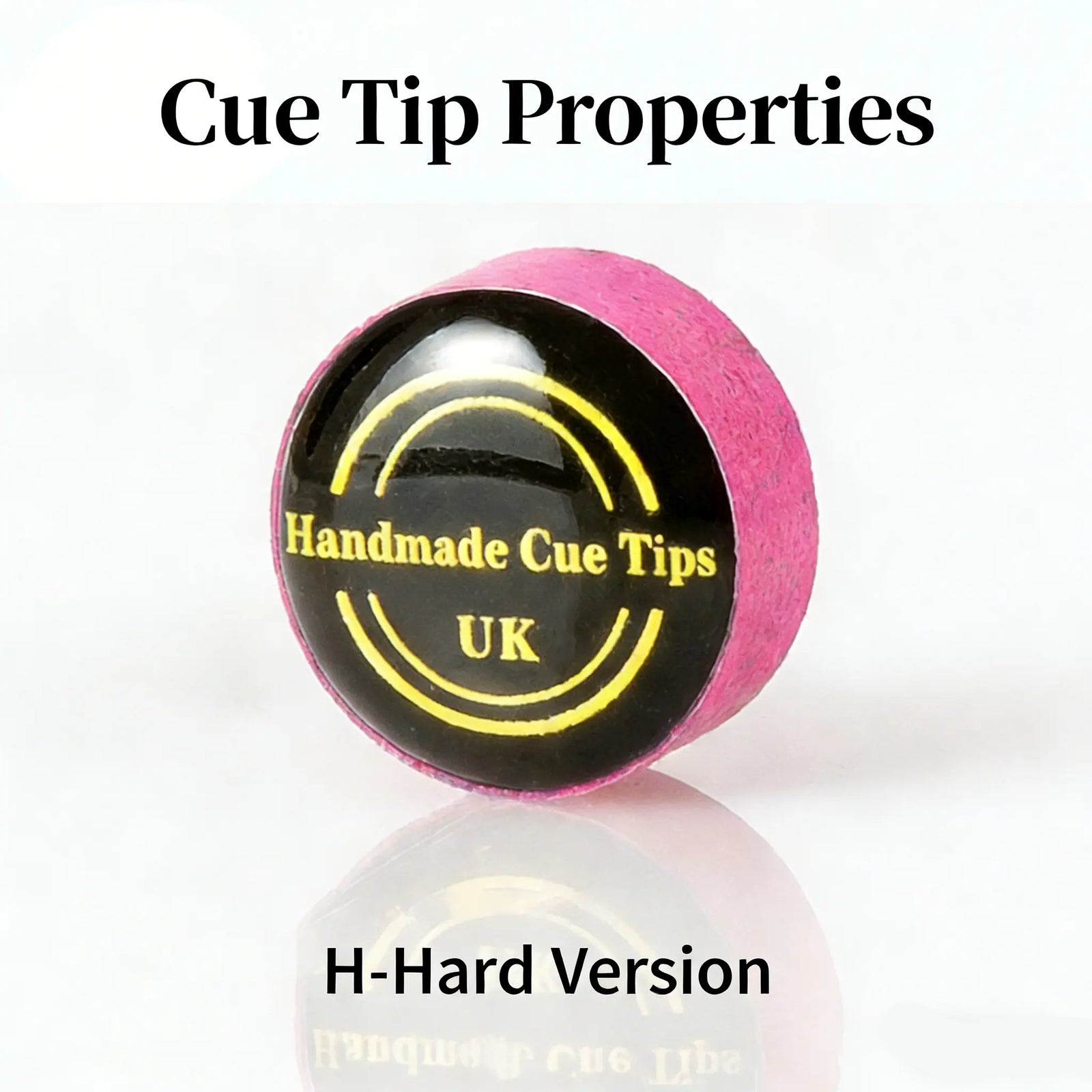 11mm Handcrafted Snooker Cue Tip - Premium British Leather for Pro Small Tip Cues WOODS CUES