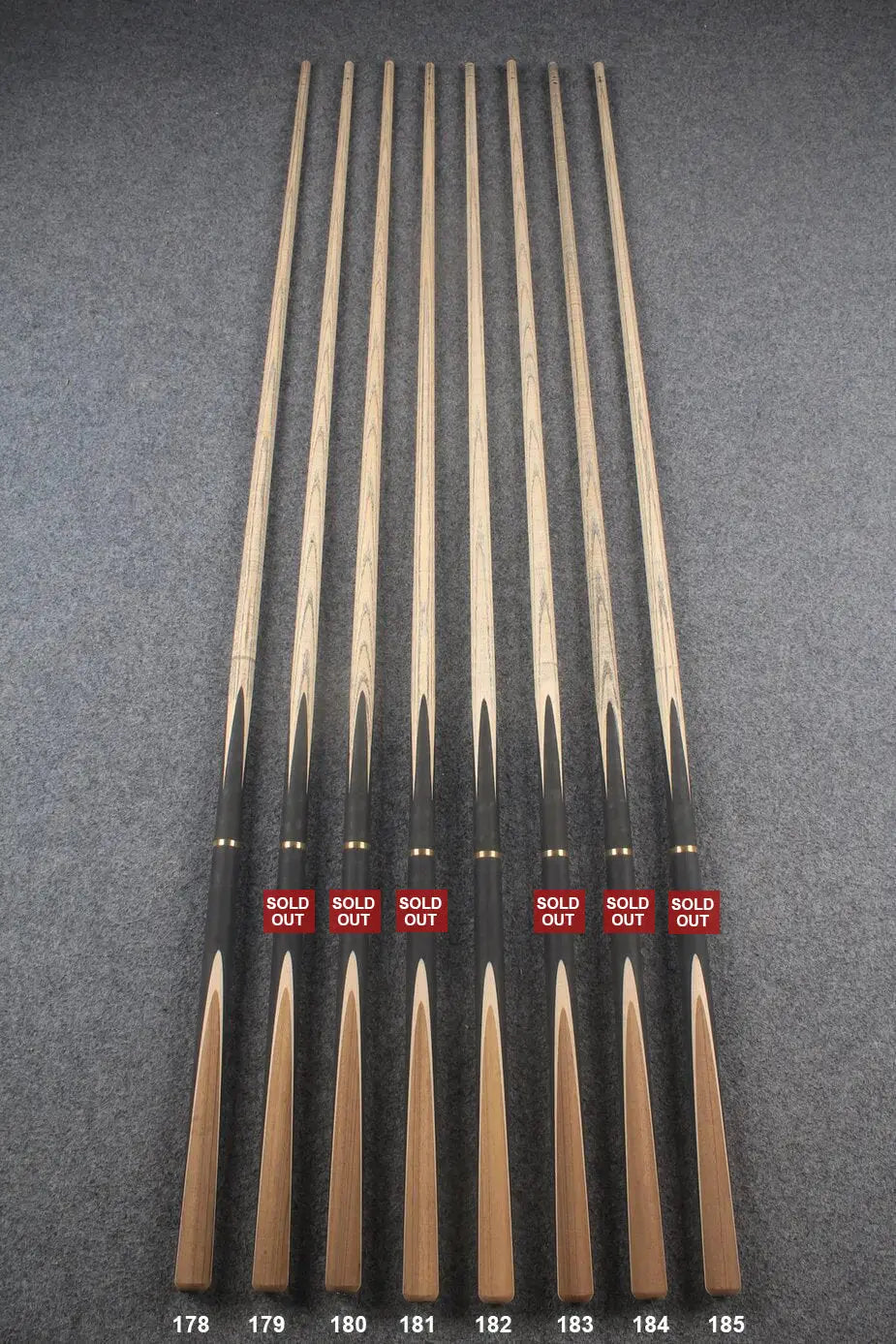 custom-made: 3/4 jointed Ronnie O'Sullivan Replica Snooker Cue #178 - #185 - Handcrafted to Order