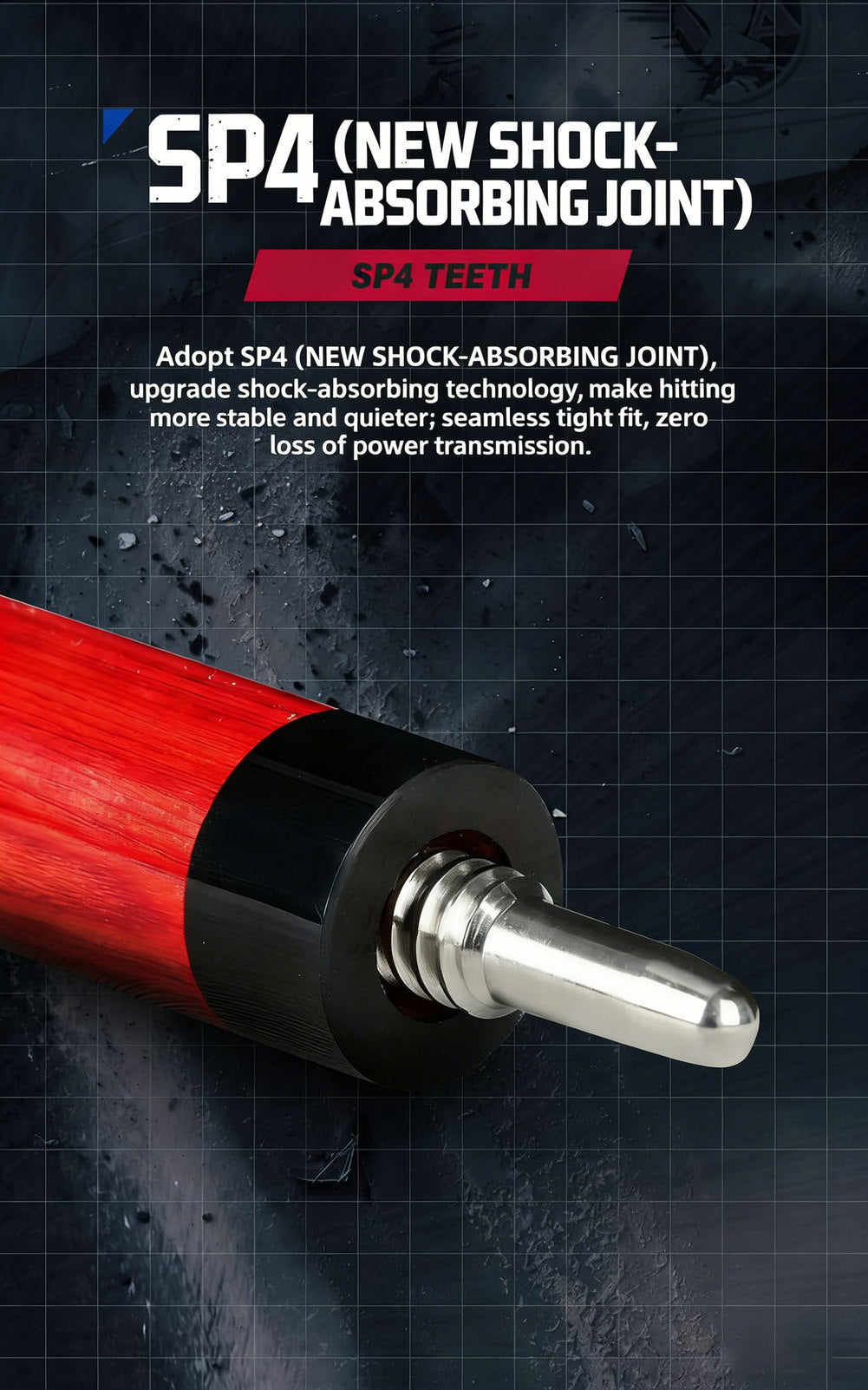 Short Jump & Break All-in-One Cue | Chinese 8-Ball Black Tech LTOMSTRE