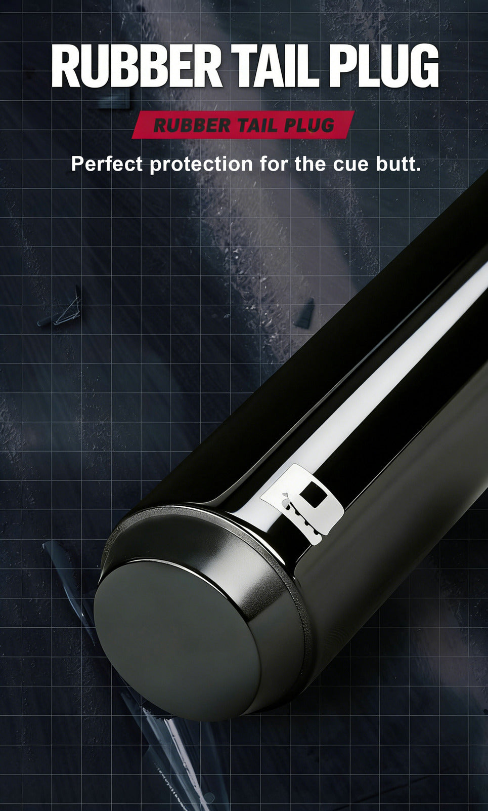 Short Jump & Break All-in-One Cue | Chinese 8-Ball Black Tech LTOMSTRE