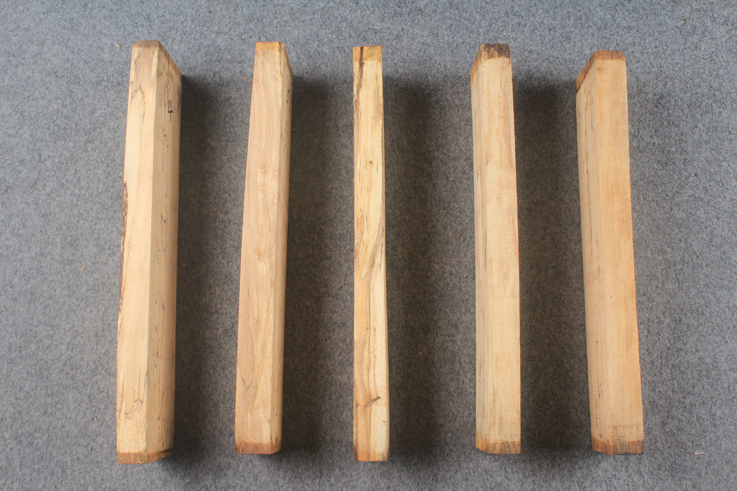 Spalted maple square pool cues butt turning blanks