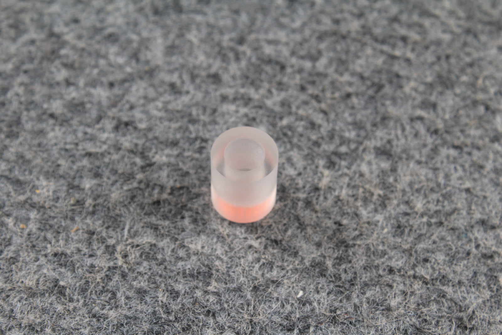 Transparent Billiard Cue Ferrule – 13mm | Clear & Pink Sandwich WOODS CUES