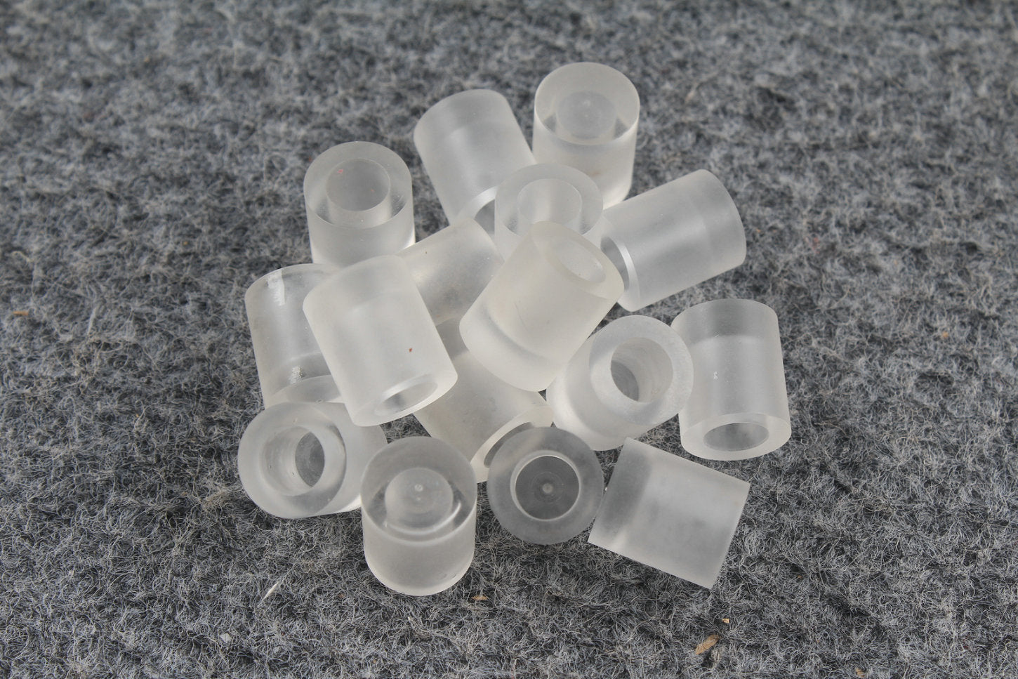 Transparent Billiard Cue Ferrule – 13mm | Clear & Pink Sandwich WOODS CUES