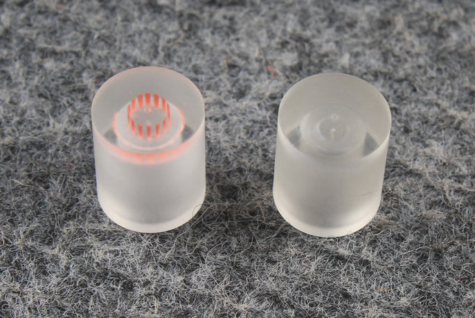 Transparent Billiard Cue Ferrule – 13mm | Clear & Pink Sandwich WOODS CUES