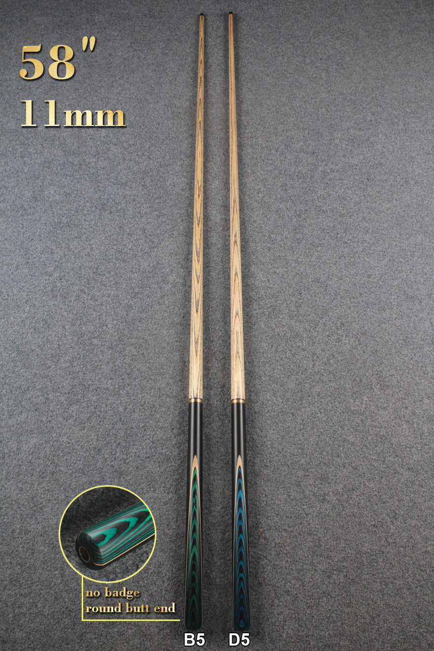 3/4 ASH 57''/58'' BREAK CUE 11 mm/ 11.5mm/ 12mm tip WOODS CUES