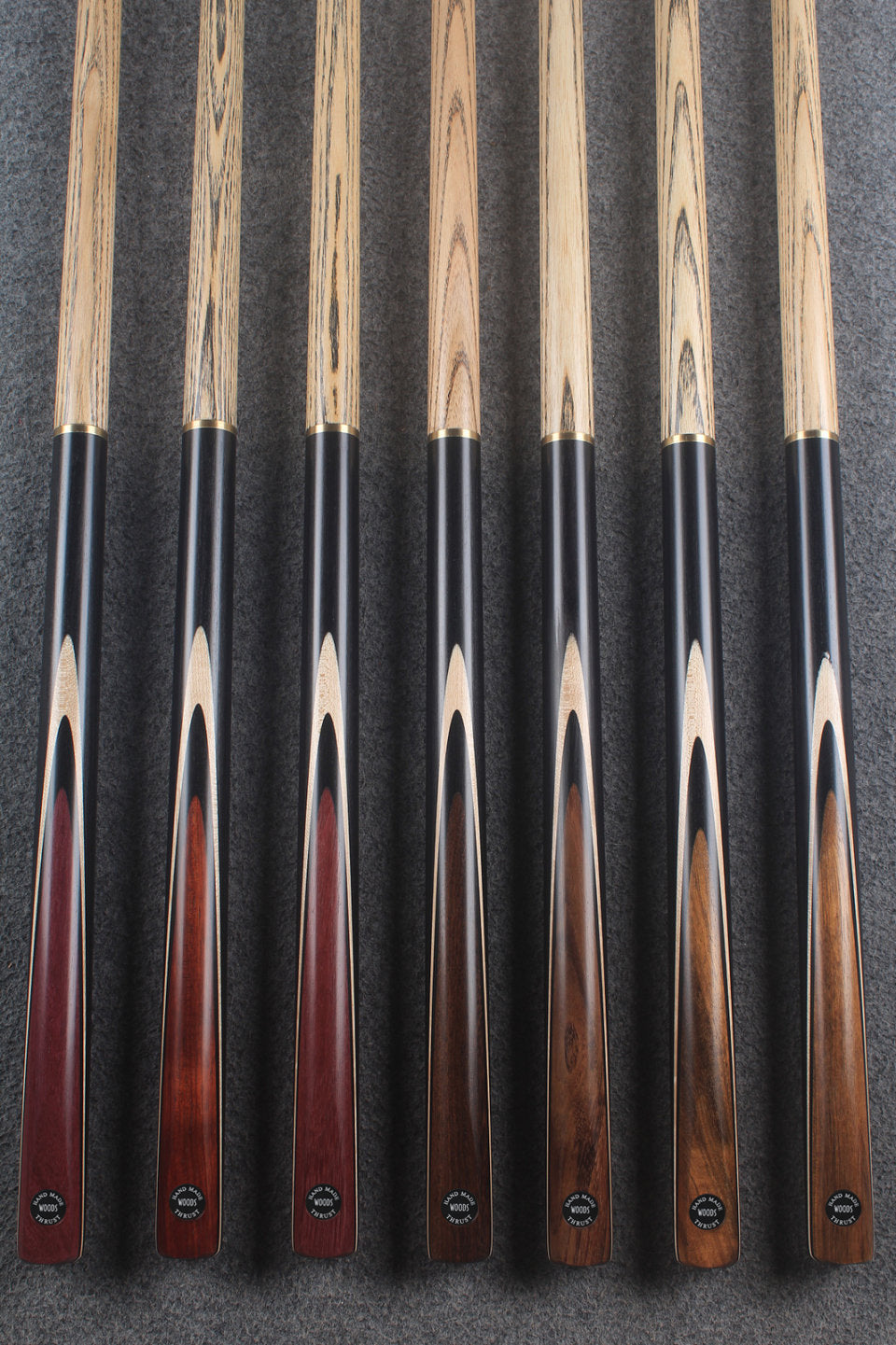 3/4 ash 62'' chinese 8 ball pool cue / break cue #9684 - #9690 WOODS CUES