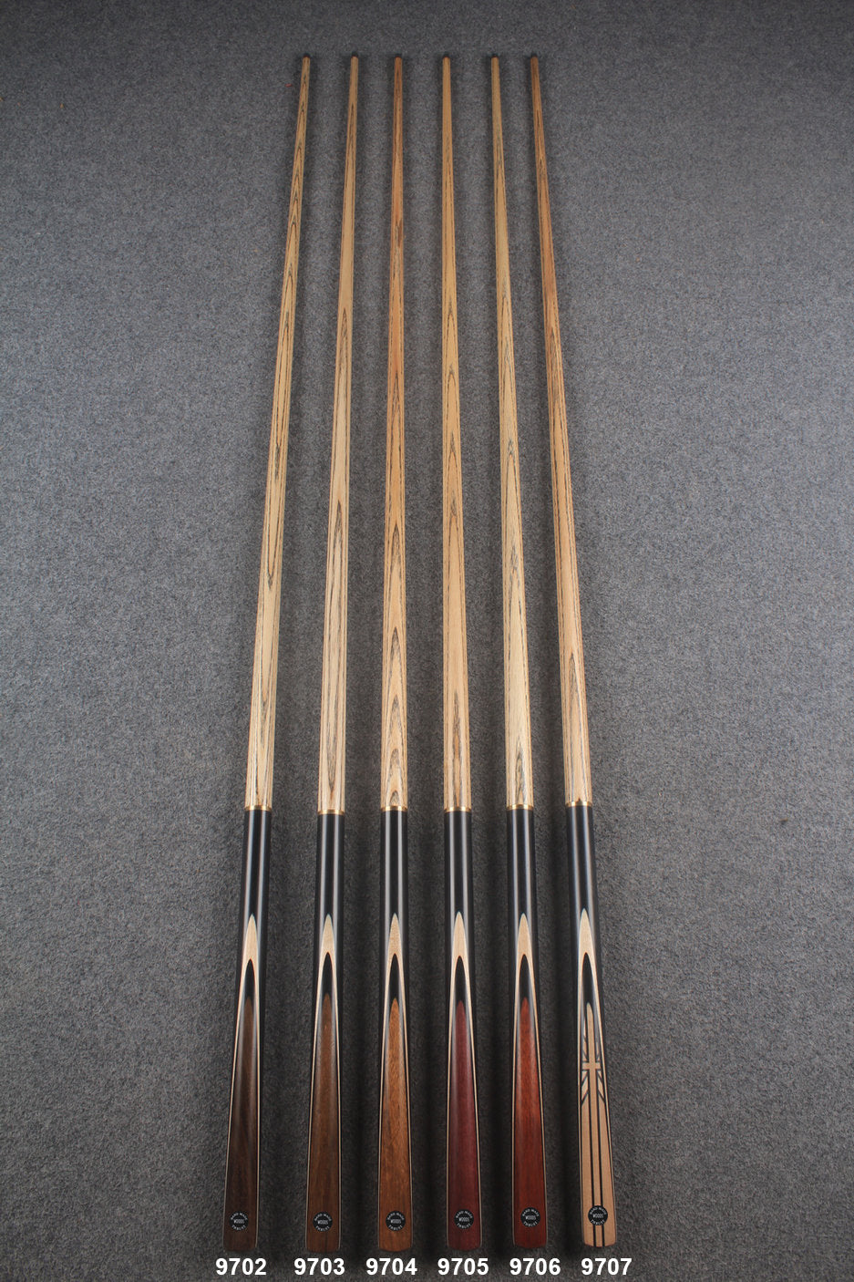 3/4 ash 60 '' chinese 8 ball pool cue / break cue #9702 - #9707 WOODS CUES