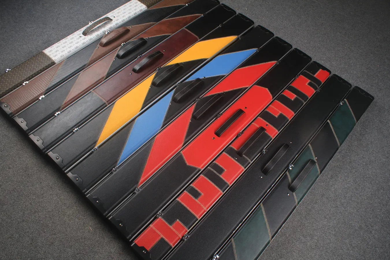 3/4 snooker cue aluminium case with 3 slots WOODS CUES