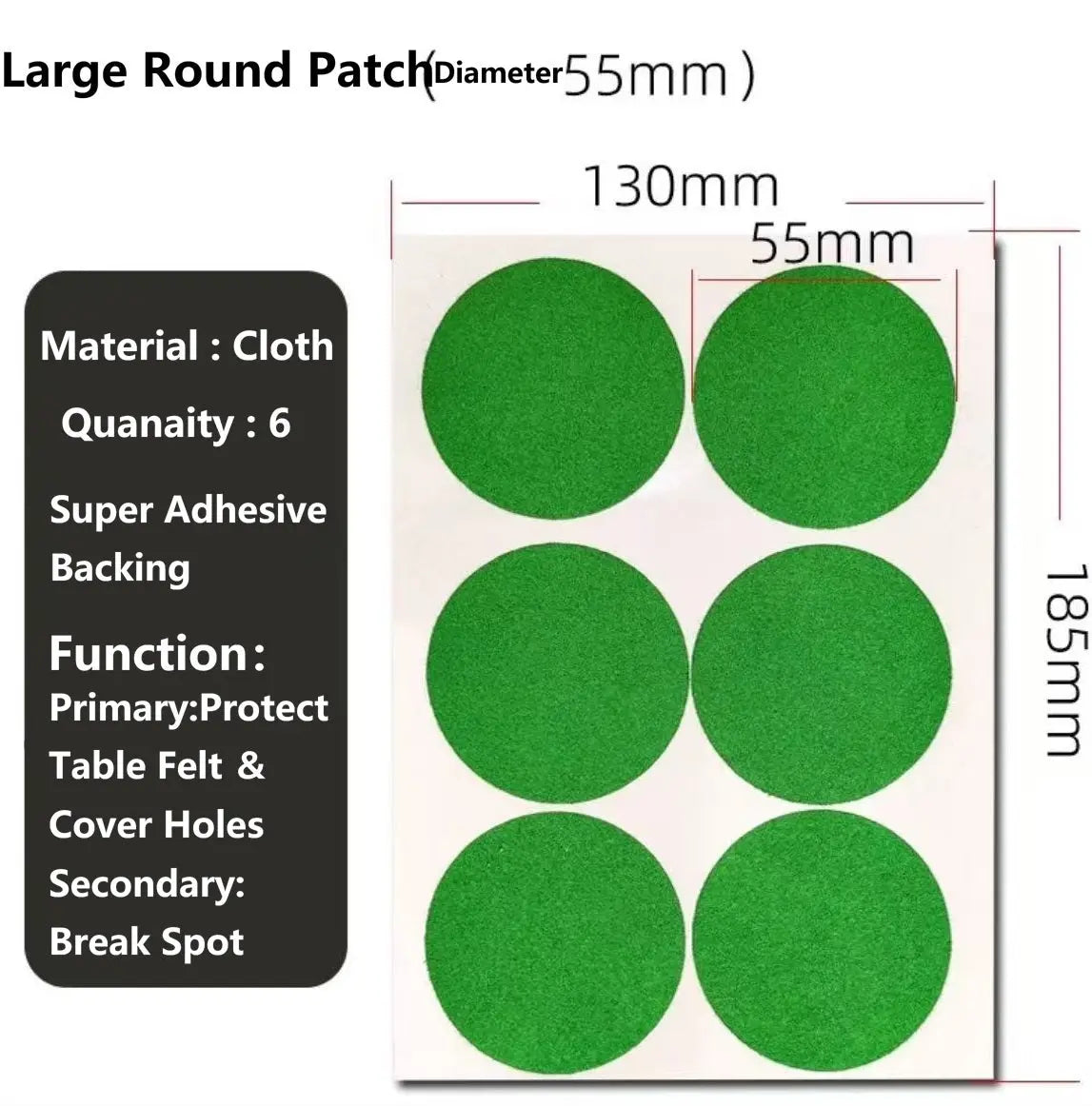 Eagle Vision Round /Oval Pool Snooker Spot Stickers WOODS CUES