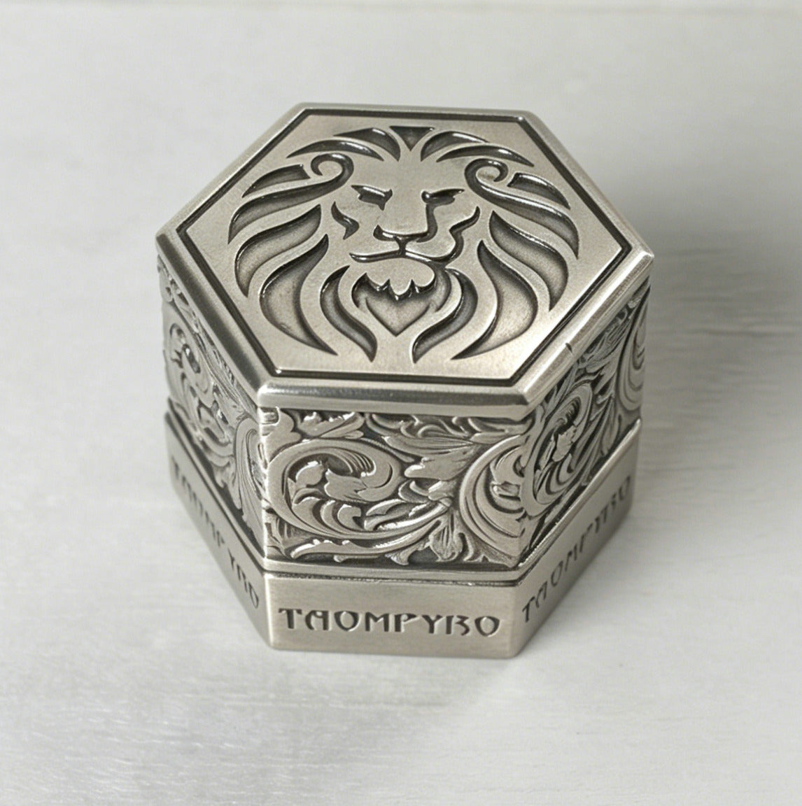 Lion Metal Billiards Chalk Holder - Magnetic Pool Cue Chalk Clip