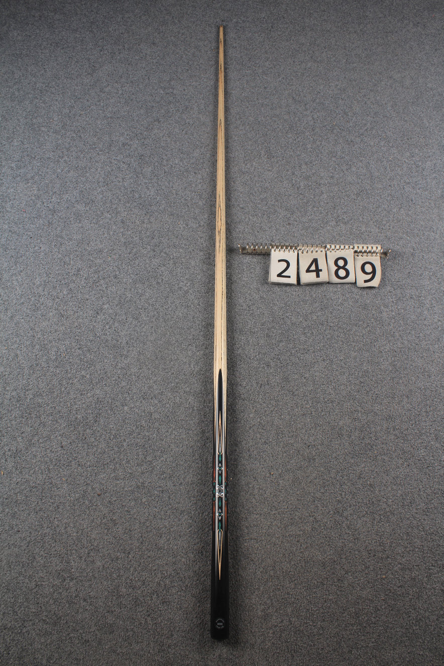 1 piece ash inaly snooker cue #2489 WOODS CUES