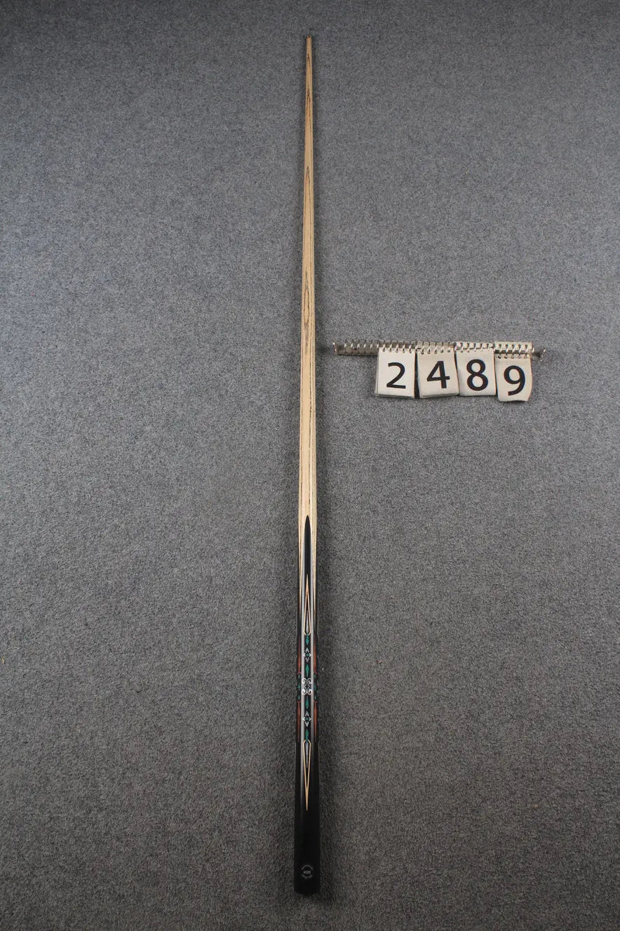 1 piece ash inaly snooker cue #2489 WOODS CUES