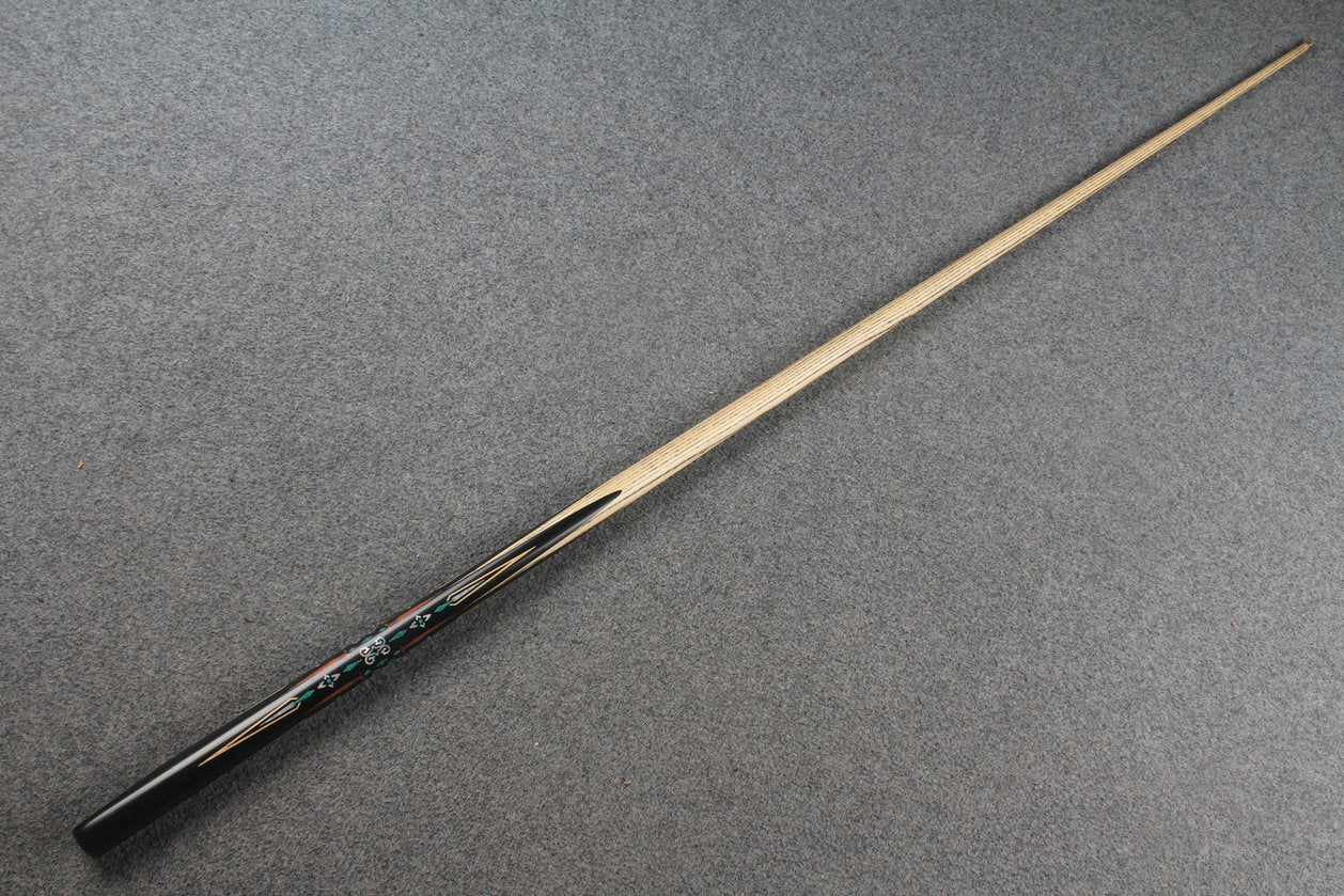 1 piece ash inaly snooker cue #2489 WOODS CUES