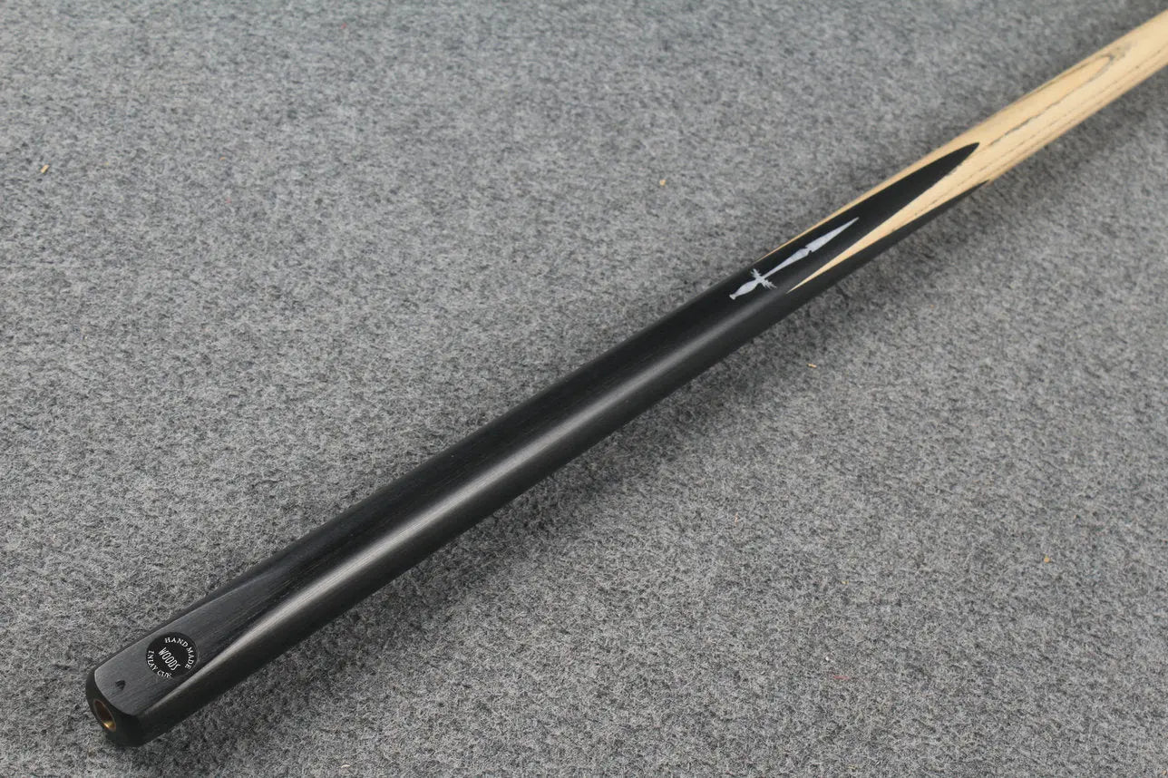1 piece ash inlay english pool cue #5083 WOODS CUES