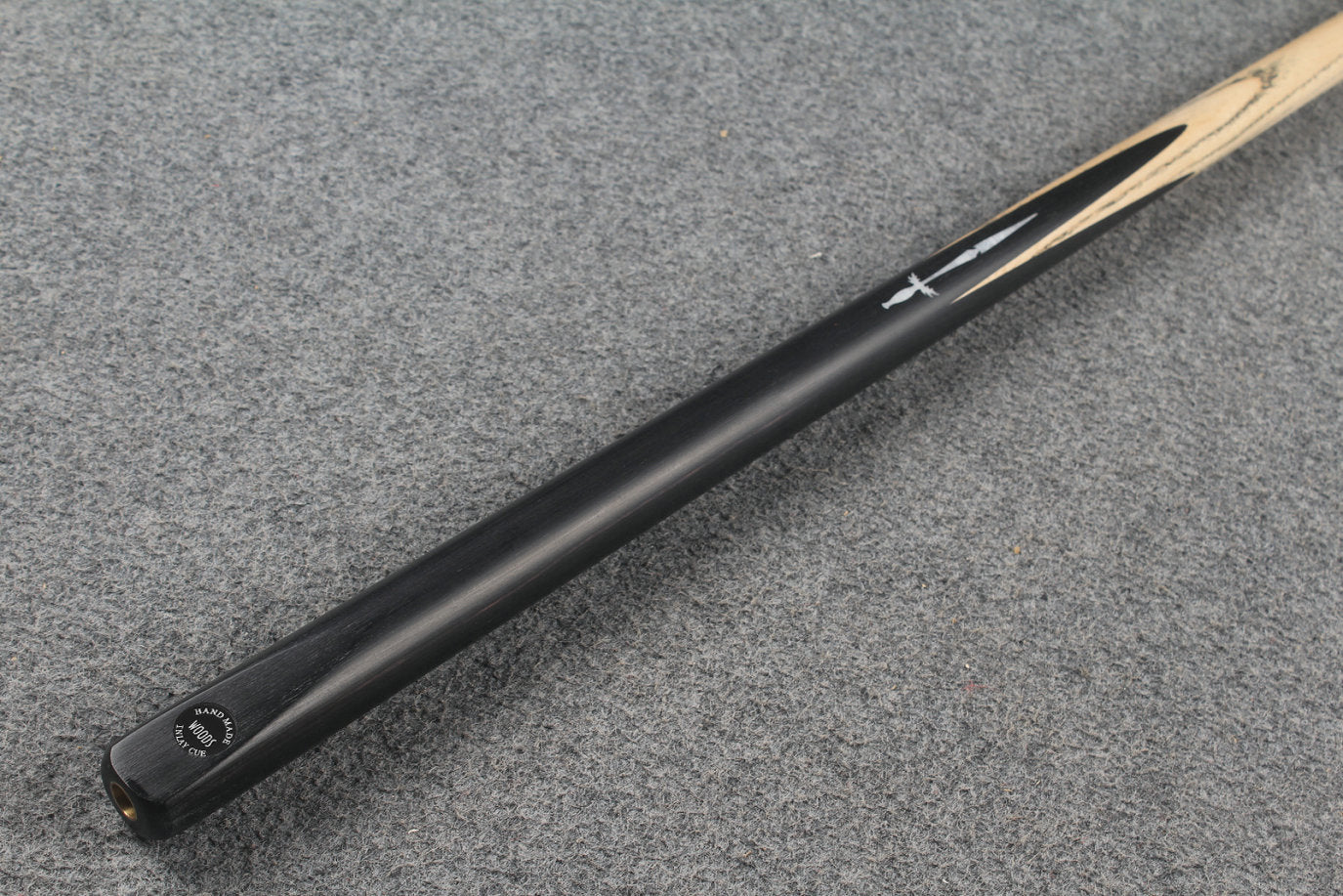 1 piece ash inlay snooker cue #5090 WOODS CUES