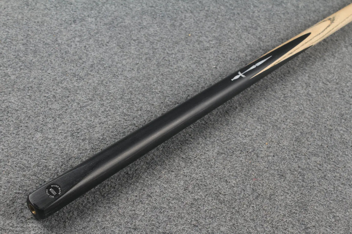 1 piece ash inlay snooker cue #5090 WOODS CUES