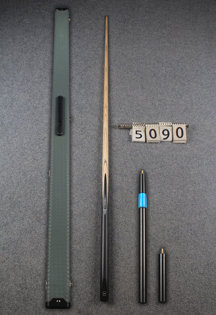 1 piece ash inlay snooker cue #5090 WOODS CUES