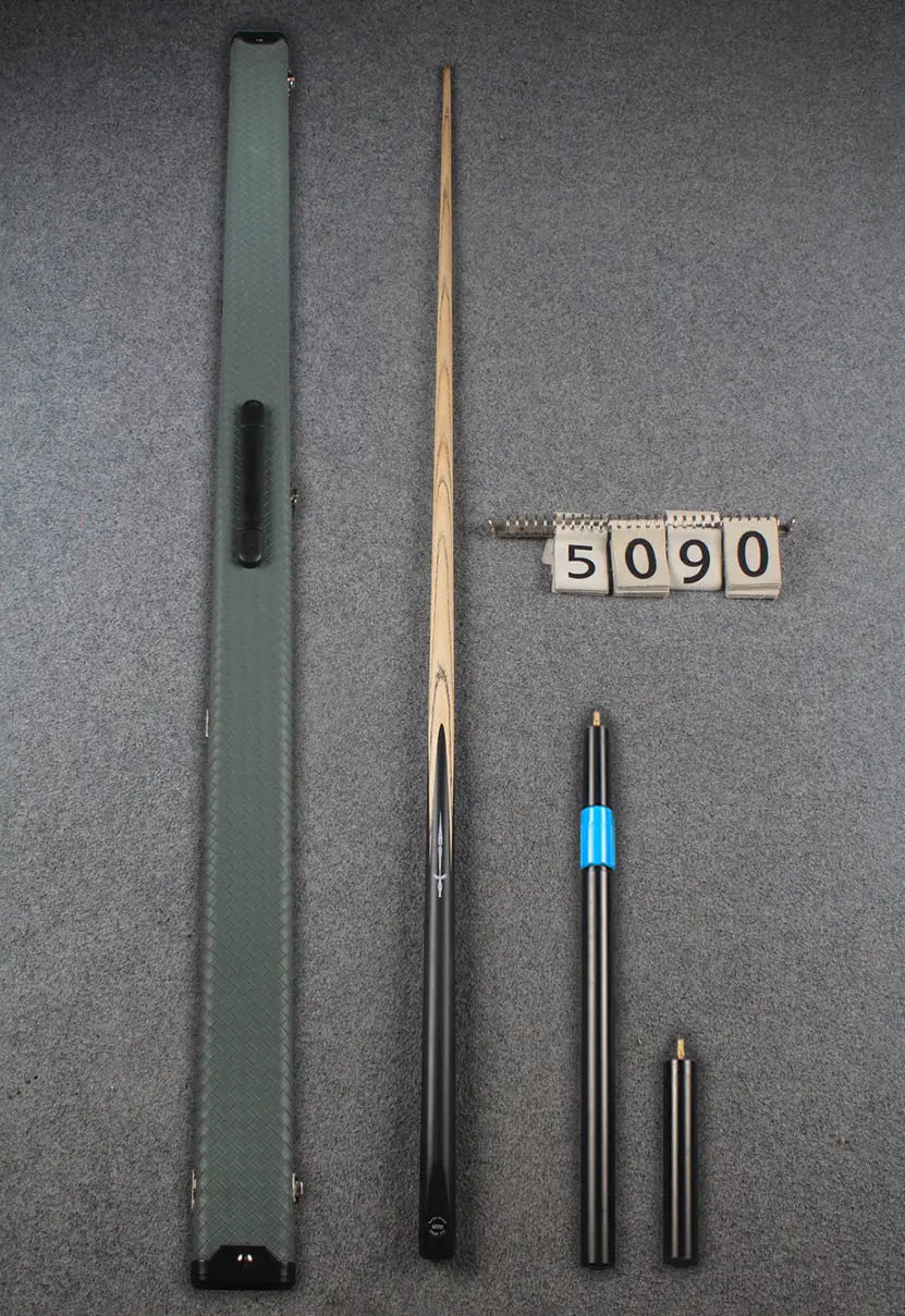1 piece ash inlay snooker cue #5090 WOODS CUES