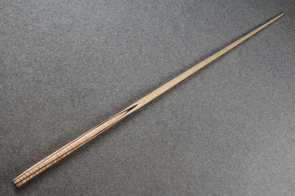 CHEVRONS+ 1 piece ash snooker cue #5532