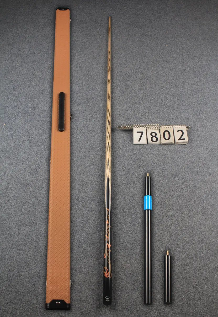 1 piece ash inlay snooker cue #7802