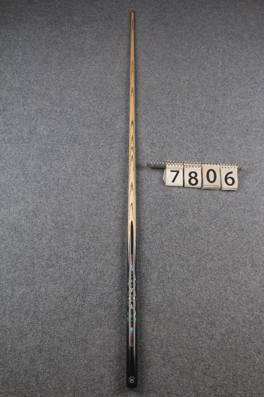 1 piece ash inlay snooker cue #7806